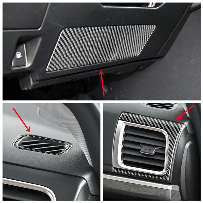 Настоящее углеродное волокно, внутренние декоративные наклейки для автомобиля, полоски, наклейка, чехол для Toyota Highlander 2015-2018, салон автомобиля