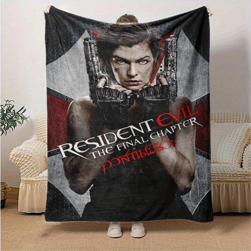 1pc Resident Evil: The Final Chapter, Cozy Home Decor Blanket Gift | Flannel Throw for Bedroom, Living Room, Travel, Camping, Car, Beach, Office Naps
