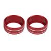 Air Conditioning Knob Trims Rings Red Aluminum Alloy Decoration Replacement for Camry 2018 2020