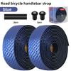 Road Bike Handlebar Tape Bar Tapes EVA/PU Soft Anti-Vibration Wrap Tape Durable Bar Bartape Anti-slip Carbon Fiber Pattern