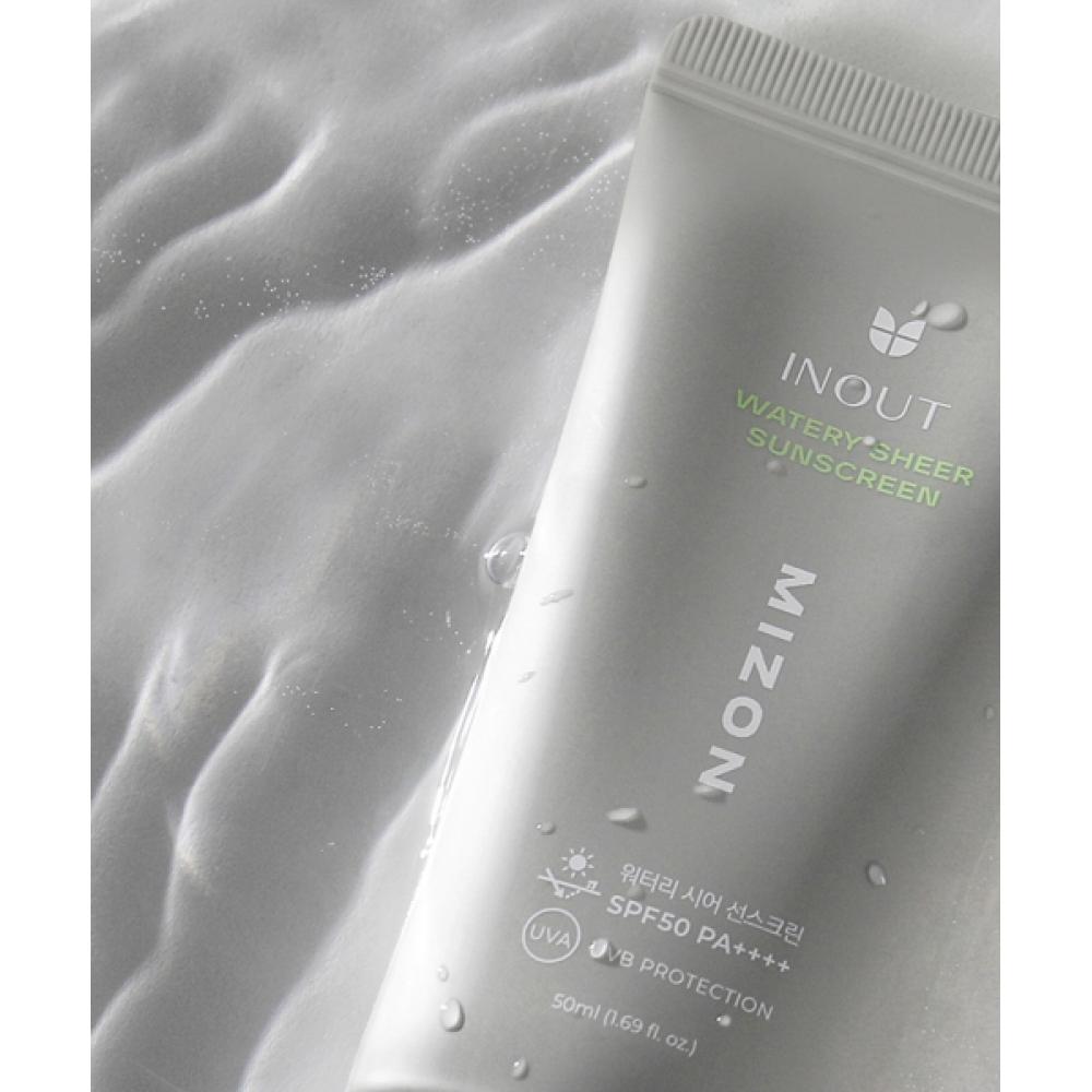Mizon [2pack] In Out Watery Sheer Sunscreen Spf50 Pa++++ 50ml