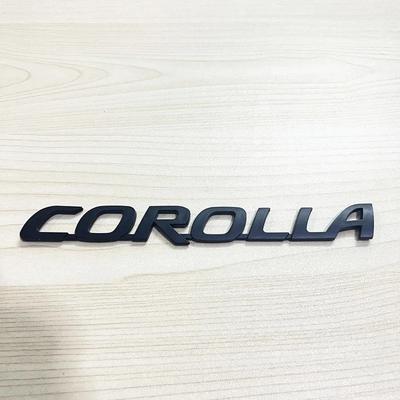 1 шт. 3D Глянцевые Черно-Серебряные Буквы Для Багажника Corolla Значок Наклейки Автоаксессуары Наклейка Для Модифицированного Автомобиля