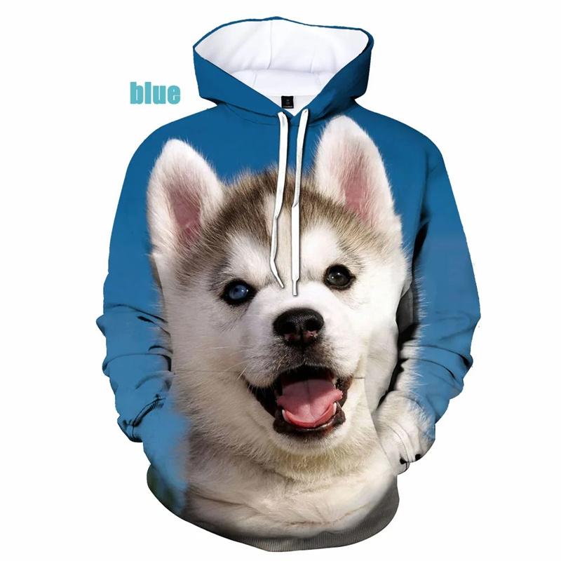 Забавный рисунок толстовки с изображением собаки для мужчин и женщин, милые толстовки с принтом животных в 3D, повседневные толстовки с капюшоном, уличный свитер с длинными рукавами