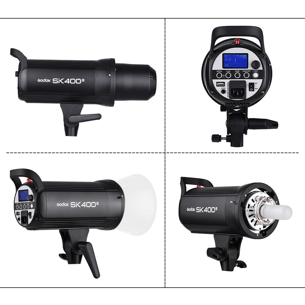 Godox SK400II Professional Compact 400Ws Studio Flash Strobe Light Built-in Godox 2.4G Wireless X