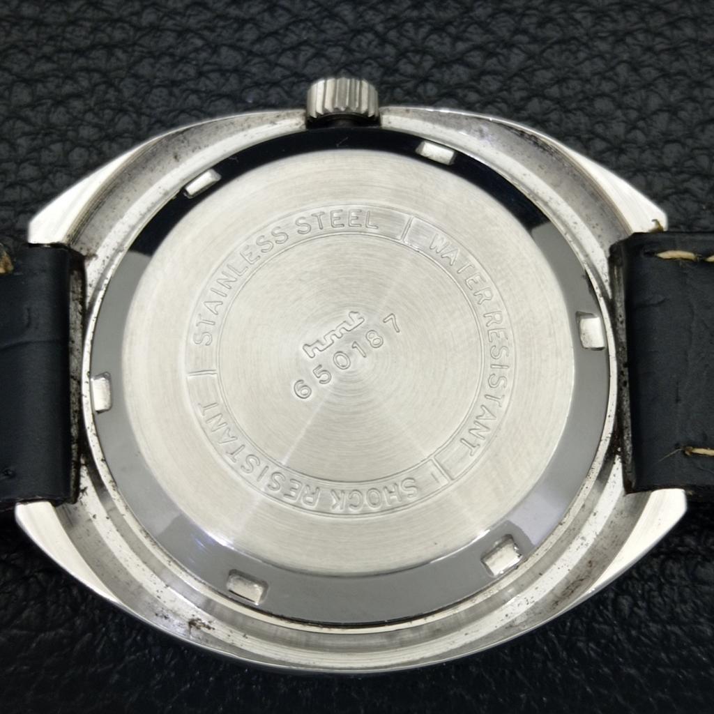 USED HMT KANCHAN DELUXE 6501 AUTOMATIC INDIAN MENS RED DIAL WATCH A432206-2 R110-a432206