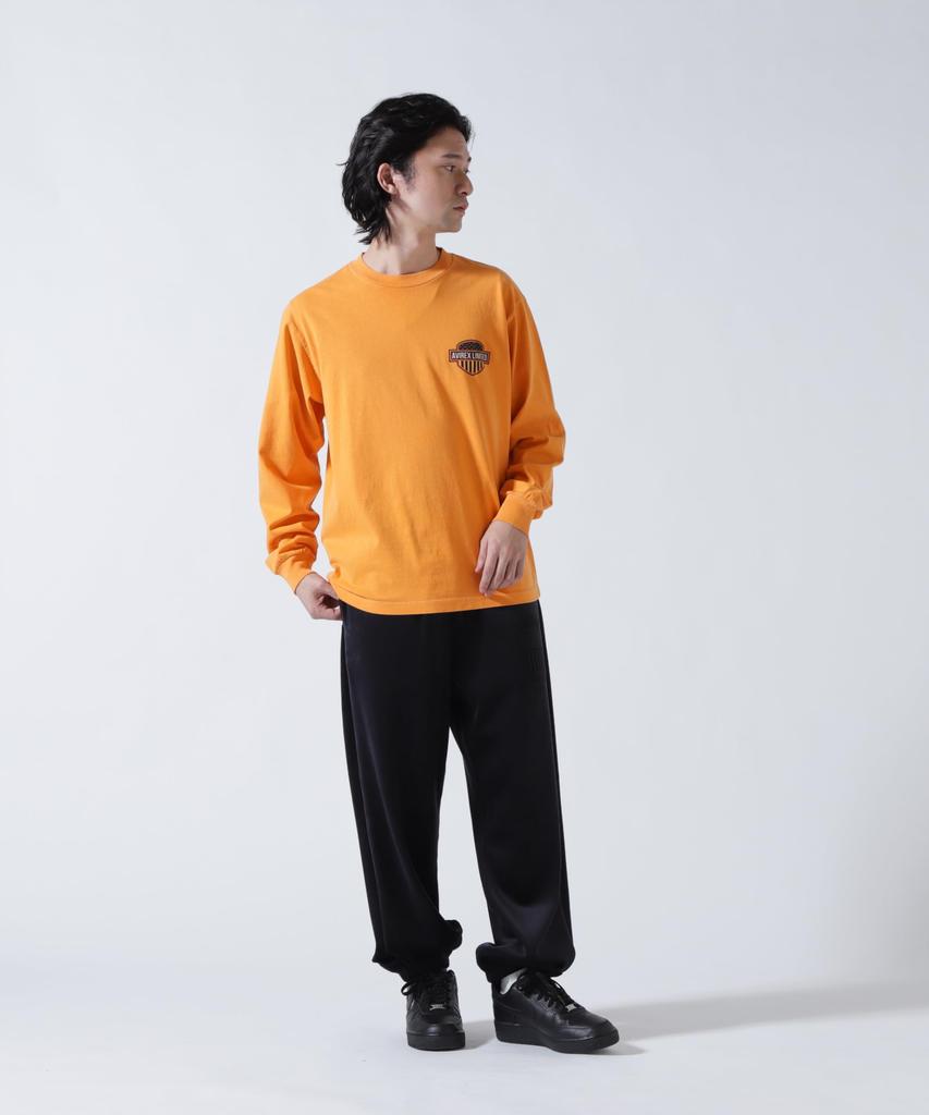 AVIREX EAGLE L/S T-SHIRT Men's 2XL Orange 783-6130003