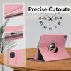 Coque + Verre Trempé - BOOLING - pour iPad Pro 11 Pouces - Rotation 360° - Rose - Protection optimale