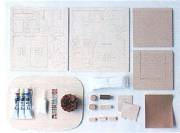 TOYO Crafts Школьные принадлежности Набор для творчества для начальной школы Дом лесных животных Студенты