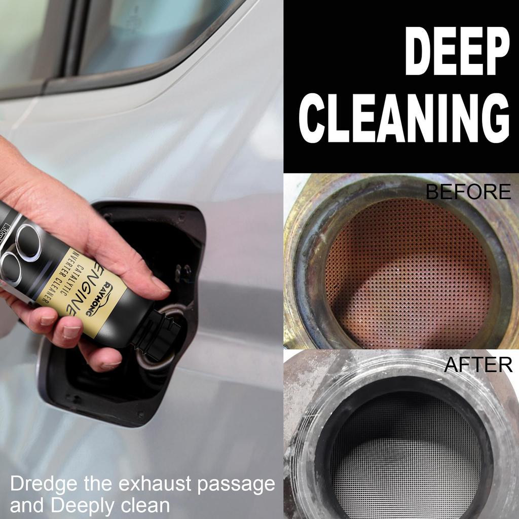 RAYHONG Очиститель каталитического нейтрализатора двигателя Удаление и очистка углерода Очиститель выхлопных газов двигателя