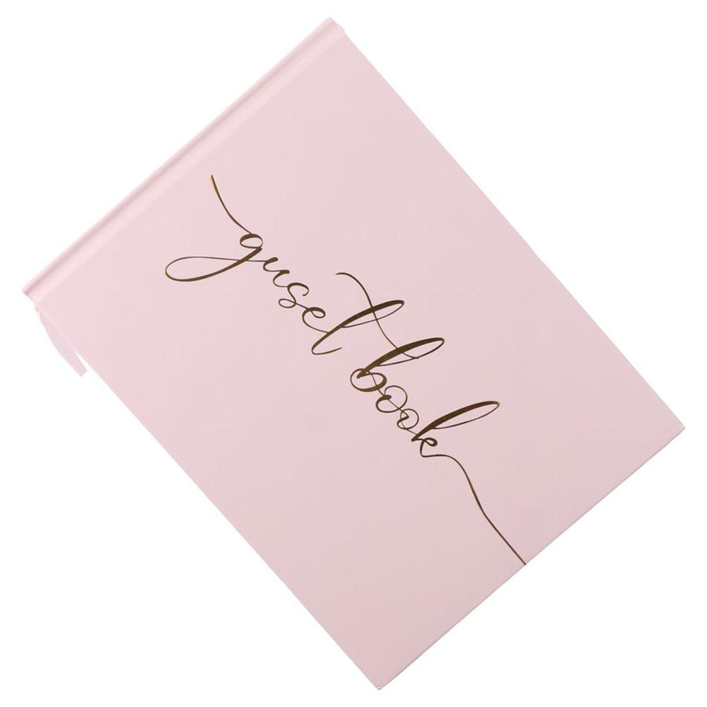 Pink/Black/White Wedding Guest Book Paper Guest Registration Book  Bridal Shower