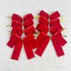 12 Pcs Velvet Ribbon Bows Handmade Christmas Tree Hanging Decorations Wreath Gift Bows Christmas Tree Hanging Decorations Bow
