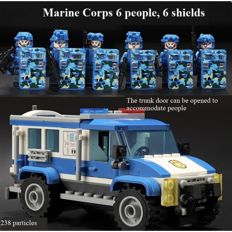 Peacekeeping and Riot Control Teams, Police, Special Forces, Soldiers, Military Figures, Children, Assembled Toys, Building Toys, Gifts