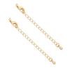 Color-Preserving 14K Gold-Plated Tail Chain Extension for DIY Handmade Bracelets and Necklaces