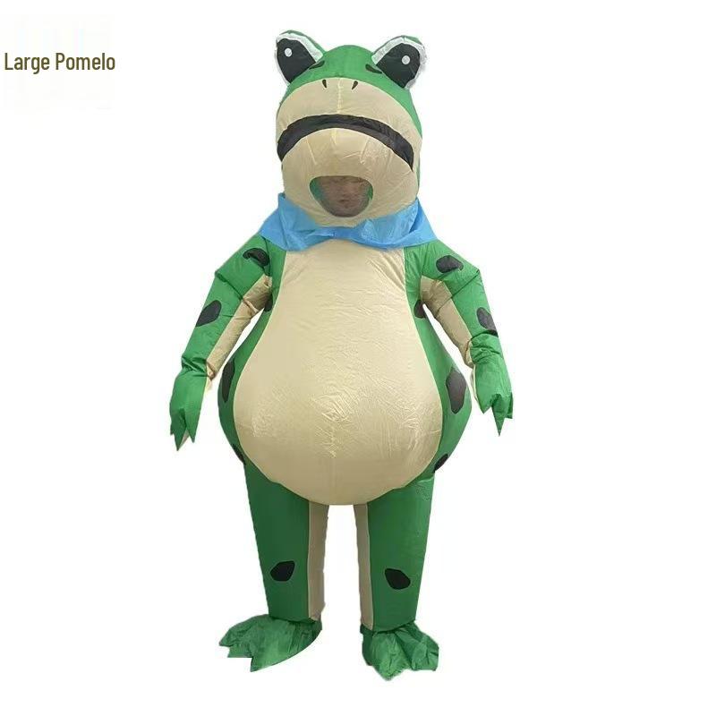 Надувной костюм лягушки: Мультяшная кукла Костюм для выступления Духа Жабы