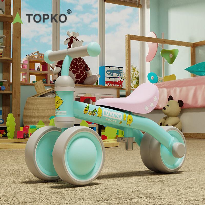 Профессиональный балансовый велосипед TOPKO, 3-колесные детские ходунки, баланс без педалей