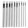 10 Pcs Round Hollow Punch Set 0.5mm-5.0mm Punch Tool Kit  Leathercraft & DIY Crafting
