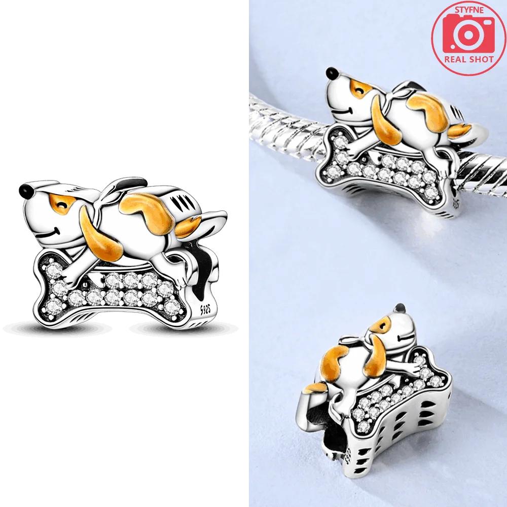 Copper Original Tree-Top Owl Pendant Animal Love Heart Dream Castle Bead Fit Bracelet Women Accessory Fine Gift Jewelry