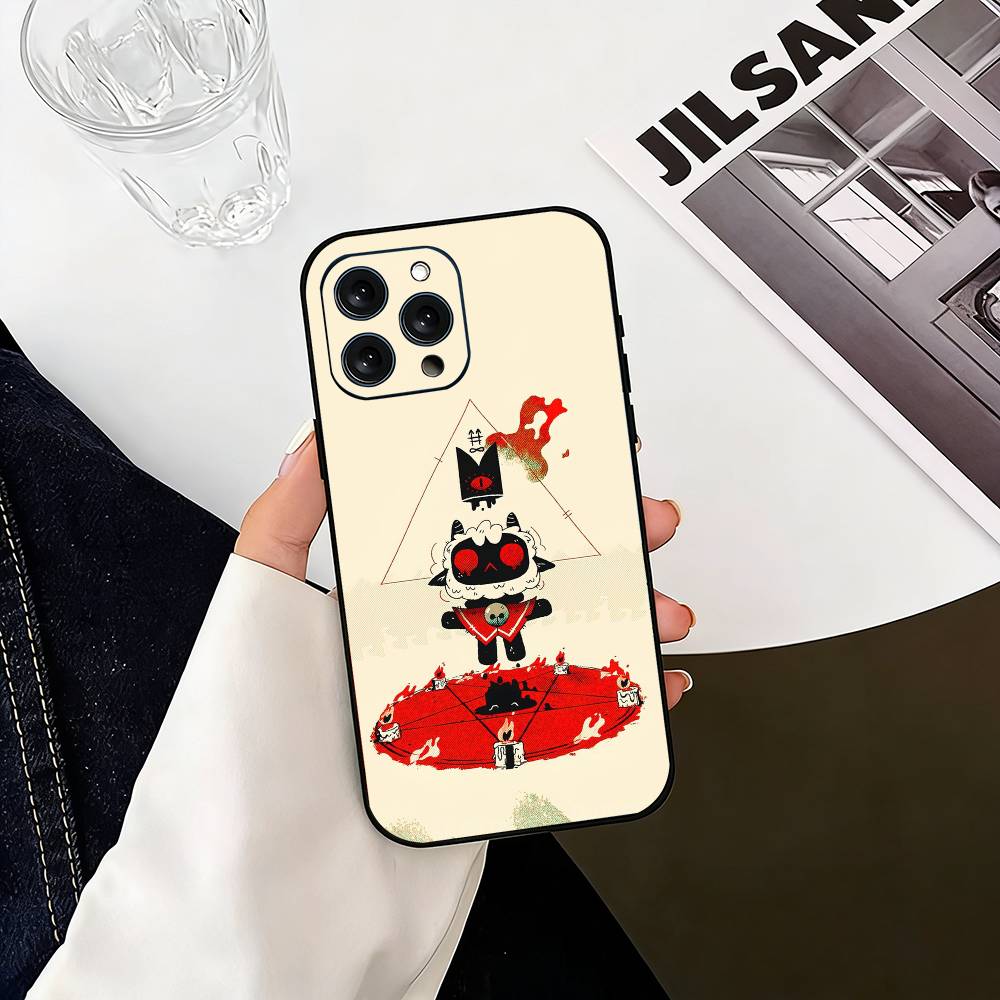 Игры Cult of the Lamb Чехол для телефона Для iPhone 17,16,15,14,13,12,11 Plus,Pro Max,XS,Мягкий силиконовый черный чехол
