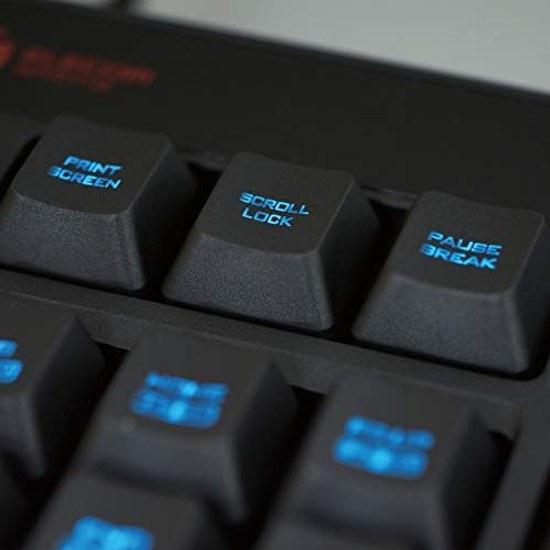 Игровая клавиатура Elecom проводная TK-G02UMBK Съемная подставка для запястий Регулятор громкости Мембранная Полноразмерная Черная