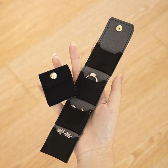 Мини Дорожная Сумка для Ювелирных Изделий Складной Скручивающийся Чехол для Хранения Ювелирных Изделий Портативный Органайзер для Ювелирных Изделий