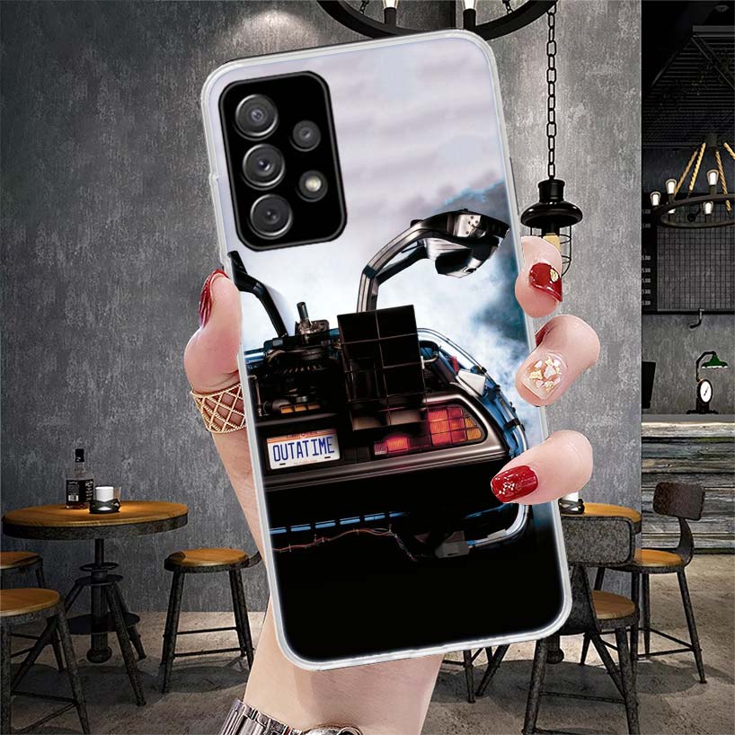 Back To The Future Time Machine Soft Phone Case For Samsung Galaxy A13 A14 A15 A16 A17 A53 A54 A55 A56 A57 A33 A34 A35 A36 A37 A