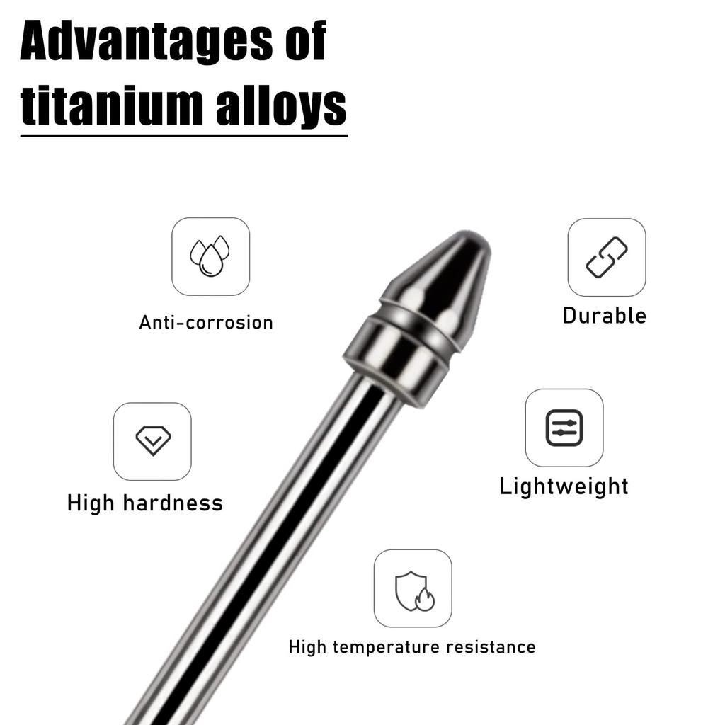 Универсальное Fit Fine Титановый сплав Тонкий кончик пера для BOOX Pen 2 Lamy Цифровая шариковая ручка Замена 2 шт. Износостойкий Pro, iReader, IFLYTEK,