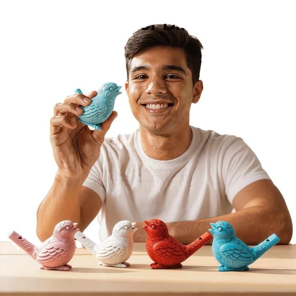 Colorful Water Bird Whistle 3D Printed Desktop Ornaments Creative Bird Statue  Home Decor