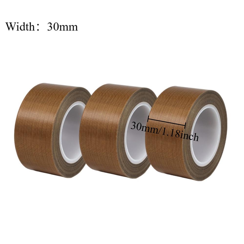 3PCS PTFE Insulation Friction Resistance High Temperature Special Tape 300° C Heat-resistant Adhesive Tape Multi-Width Selection