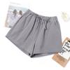 Spring and Summer New Cotton and Linen Shorts Women's Outer Wear Thin A- Shown Wide Leg High Waist Slimming Plus Size Loose Casual Shorts for Women