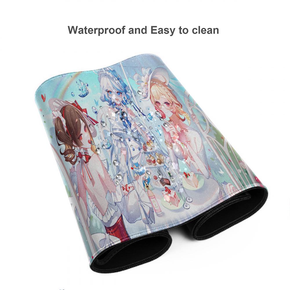 HYBXAXC Furina Focalors Mouse Pad Large Xxl Genshin Impact Mousepad Computer Keyboard Padding Anime Genshin Accessories Desk Mat