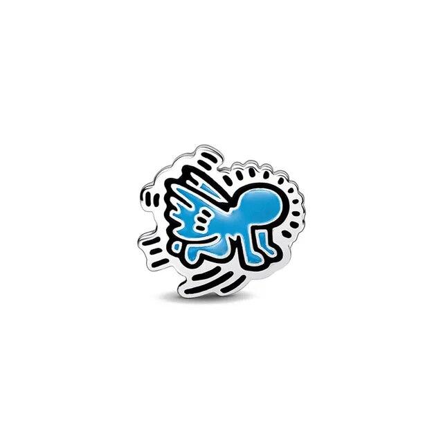 New 925 Silver Halloween Pumpkin Head Charm Pumpkin Car Bead Pendant Necklace Amulet Women Jewelry