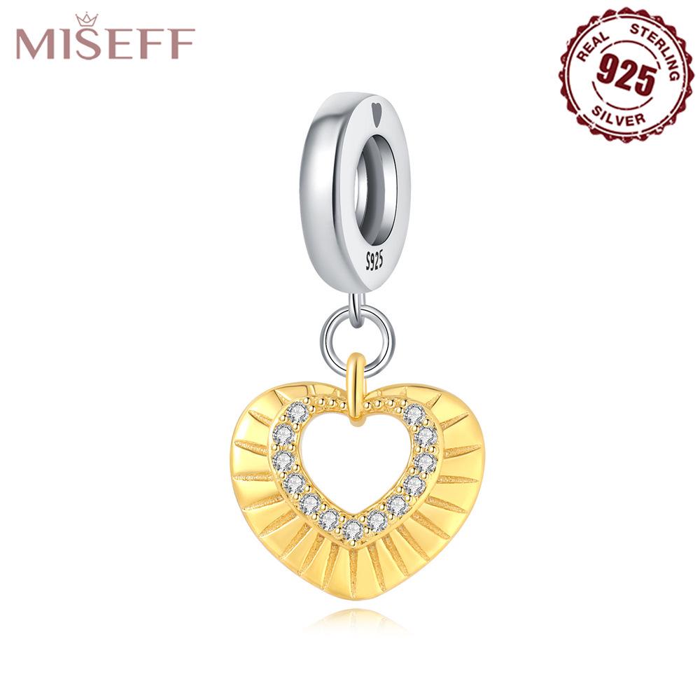 Sterling Silver S925 Heart Tree of Life Planet Pendant Charm for DIY Bracelets