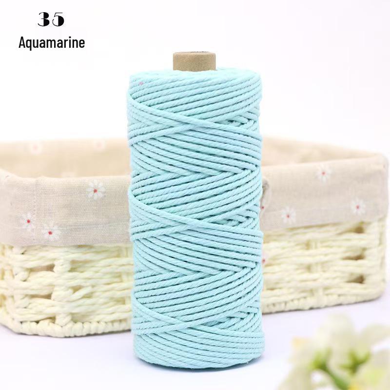 Хлопковый Канат Ручной Работы 2 мм для DIY Кошачьего Дерева и Поделок - 100 м