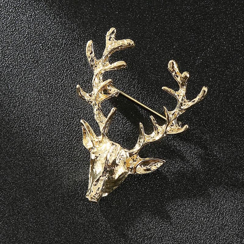 «Мужская роскошная брошь для костюма»: Дизайн головы льва, орла и оленя в короне"