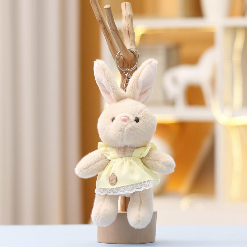 Hoodie Bunny Plush Keychain Toy Doll Cute Gift For Kids And Backpack Decoration