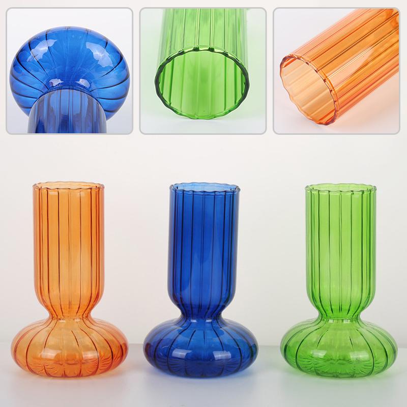 Домашний декор Украшение гостиной Ваза Цветочные горшки Декоративный стеклянный контейнер