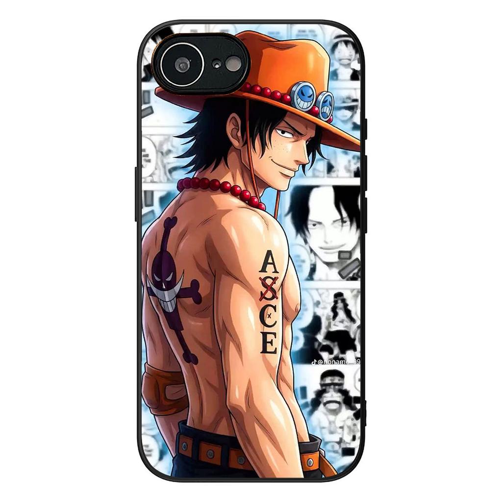Portgas Ace One Piece Luffy Phone Cover for Motorola Moto E13 E20 E32 E22 E14 E15 G32 G60 G72 G7 G8 G82 G9 Plus Power Case