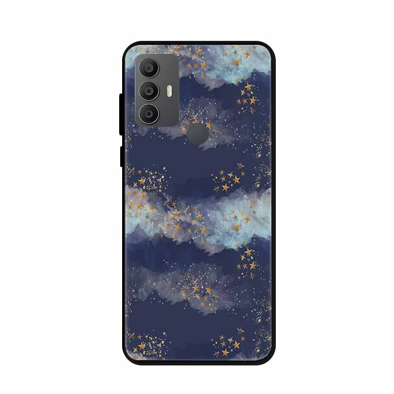 For Alcatel 1V 2021 Case 6002A 6002D 6.52" Marble Silicone TPU Soft Shockproof Phone Case for Alcatel 1V (2021) Covers Coque 1 V