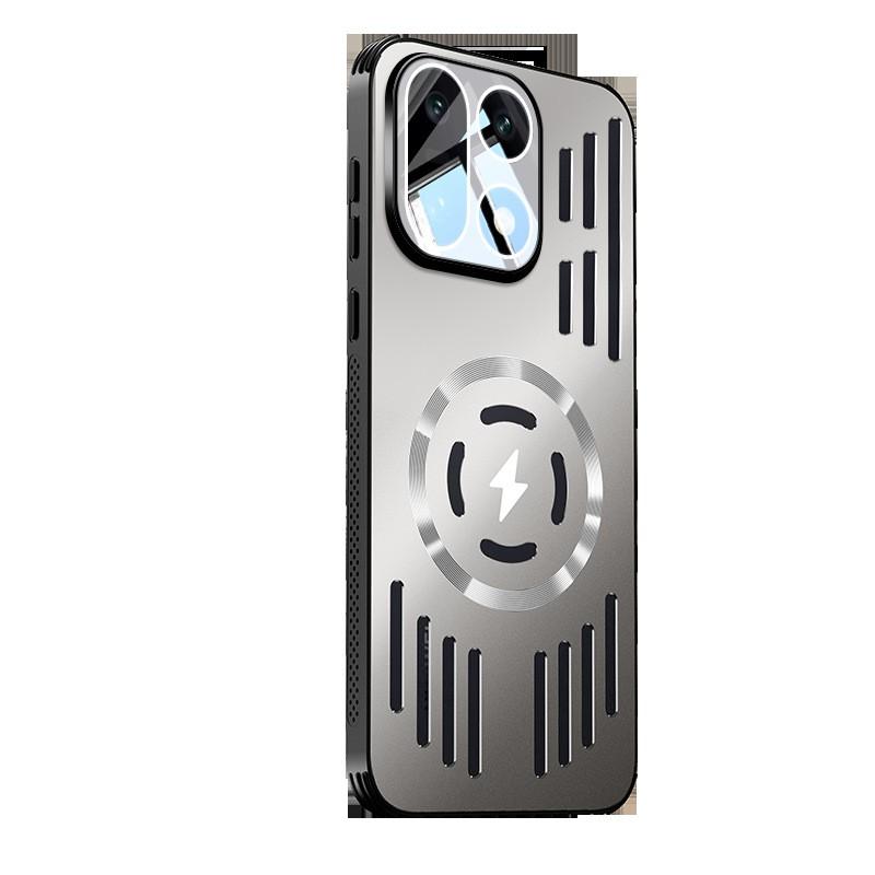 Metallic Matte Magnetic Phone Case OnePlus Ace 6 Ace6T 15R 15 13T 13 12 With Cutout Cooling Design