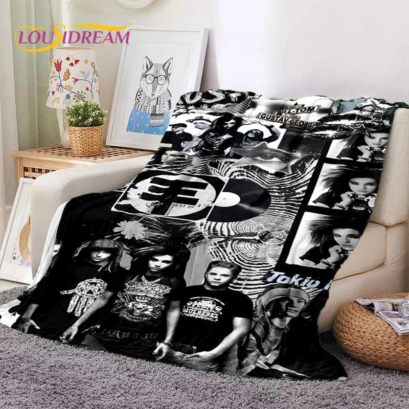 Rock Band Tokio Hotel Билл Каулитц Мягкое фланелевое одеяло для кровати, спальни, дивана, пикника, Плед для укрытия, активного отдыха на природе, подарок