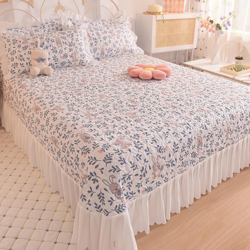 Чехол на кровать в Корейском стиле в стиле принцессы, противоскользящий утолщенный чехол на кровать с татами, моющийся чехол на кровать круглый год