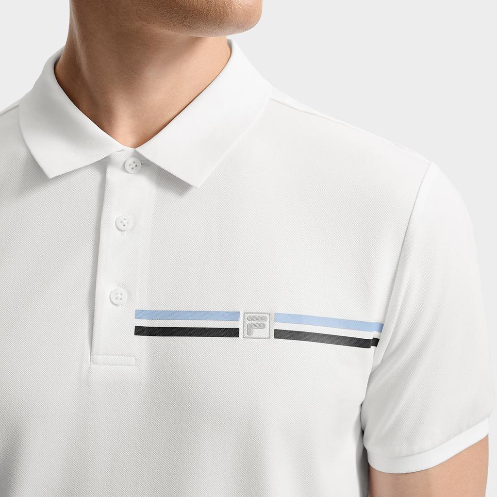 FILA WHITE Polo Shirt Men's Standard F11M533115F-WT