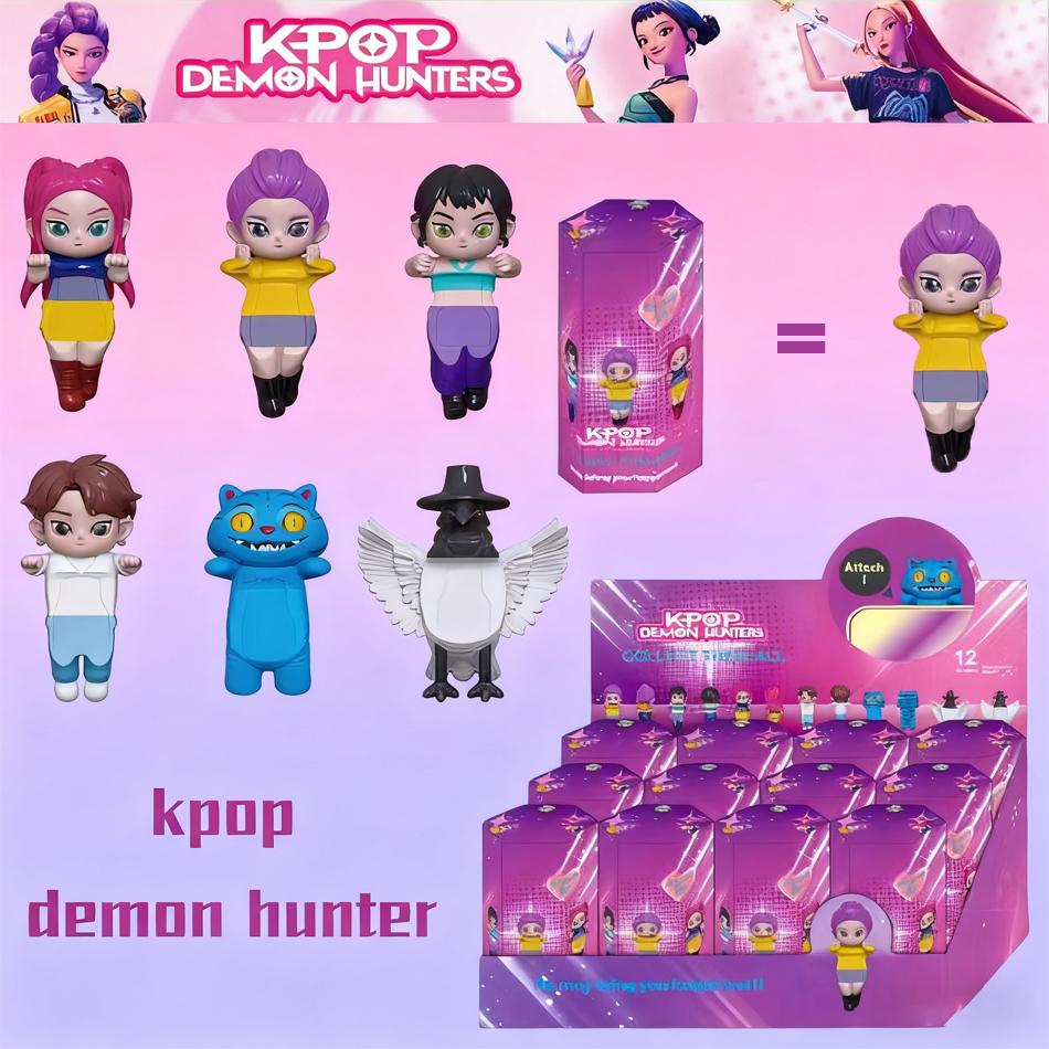K-pop Demon Hunters Collectible Mini Figures Blind Box Derpy Tiger Rumi Mira Zoey Sussy Doll Fan Gift Christmas Birthday Gift