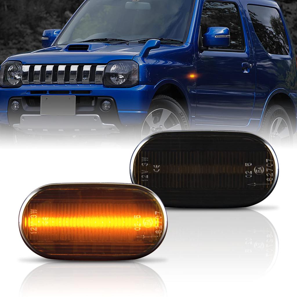 POPMOTORZ Jimny LED Side Marker Blinker for Jimny JB64 Jimny Sierra JB74 Exclusive Marker Lamp Genuine Amber Color Vehicle Inspection Compliant Hyper