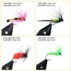 100pcs Fly Fishing Flies Kit Dry Wet Fly Fishing Flies Assortment with Fly Box Trout Bass
