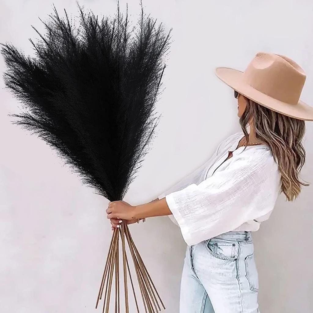 4 шт. стебли, большие искусственные пампасы высотой 110 см, искусственные пампасы, цветочные искусственные пампасы, ветки травы, растения для домашней кухни, декор в стиле бохо