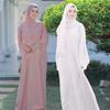 Spring Ramadan Women Eid Muslim Abaya Party Dress with Scarf Lace Arab Dubai Long Robe Gorgeous Kaftan Islam Abayas Morocco