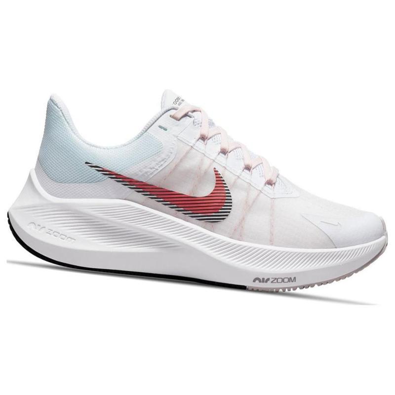 Nike Air Zoom Winflo 8 'White Flash Crimson' Women's Sneakers CW3421-101