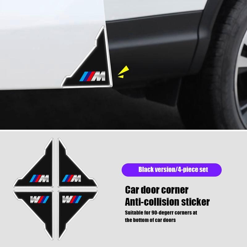 HEQW2 2/4Pcs Silicone Car Door Corner Cover Anti-scratch Stickers For BMW G80 G06 G07 G42 G14 G15 G16 F82 F20 F21 F83 M2 M3 M4 M5 M8