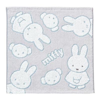 Полотенце nishikawa Miffy Wash 34X35 см, моющееся, хлопковое, жаккардовое, мягкое на ощупь, сделано в Японии, серое, XT34708631 [Nishikawa] 100%